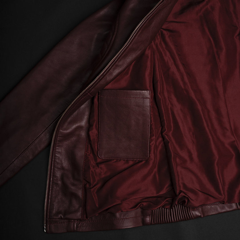 Valkyrie Burgundy Leather Jacket
