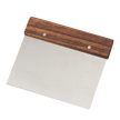Browne - Racloir à pâte, manche en bois dur, lame en acier inoxydable, 5x7