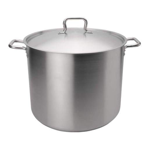 Browne - ELEMENTS Stock Pot, w/Cover, 40qt/38L, 15.7x12.2