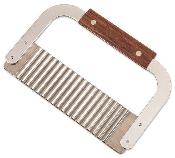 Browne - Garnish/Serrator, Hardwood Handle, Corrugated Blade, 7x2