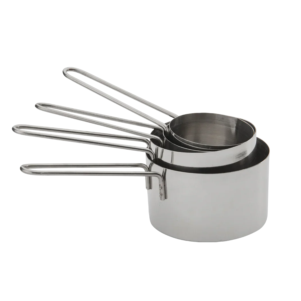 Browne - Measuring Cup Set, 4pcs, w/Loop Handles, SS