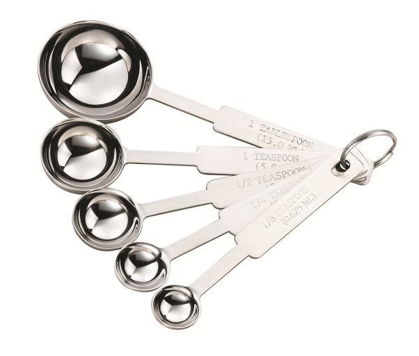 Browne - Ensemble de cuillères à mesurer, 5 pièces, acier inoxydable, 18/8