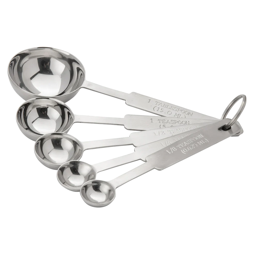 Browne - Ensemble de cuillères à mesurer, 5 pièces, acier inoxydable, 18/8