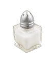Browne - Mini Salt & Pepper Shakers, Square Glass, 0.5oz/15ml, 2x1.5