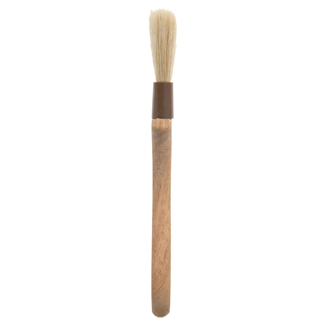 Browne - Pastry Brush, Boar Bristles, Wood Handle, Oval, 1
