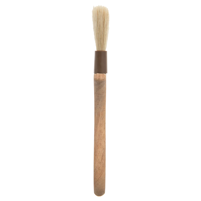 Browne - Pastry Brush, Boar Bristles, Wood Handle, Oval, 1