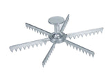 Browne - Pie Marker, 6 Cut, Cast Aluminum, Polished Finish