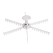 Browne - Pie Marker, 6 Cut, Cast Aluminum, Polished Finish