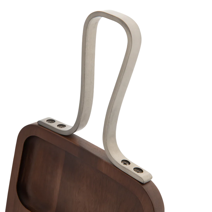 Browne - Serving Board, Rectanagle, 3 Sections, SS Handle, 12x7