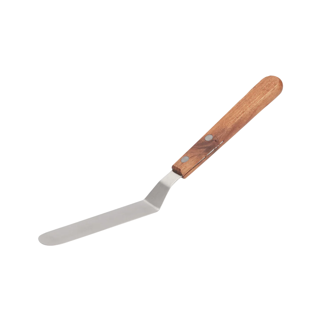 Brown - Spatule, décalée, 11,4 x 1,9 cm, lame en acier inoxydable 18/8 de 8,9 cm