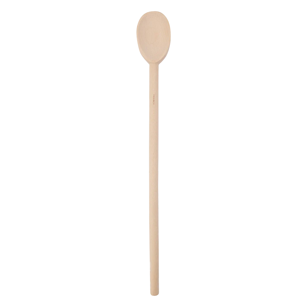Brown - Cuillères en bois, 35,6 cm (14 pouces), bois de hêtre des Alpes, finition cirée
