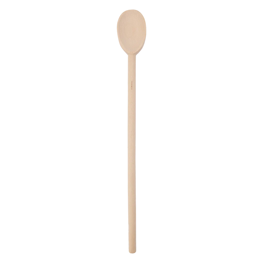 Brown - Cuillères en bois, 35,6 cm (14 pouces), bois de hêtre des Alpes, finition cirée