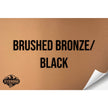 BRUSHED BRONZE/BLACK WITH ADHESIVE HYDBOND LEATHERETTE SHEET (12