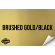 BRUSHED GOLD/BLACK WITH ADHESIVE HYDBOND LEATHERETTE SHEET (12