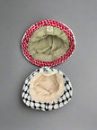 Kufiya Bucket Hat – Black & White or Red & White Shemagh | Woven in Jordan by Palestinian Artisans
