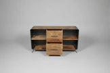 Buffet style rétro bois recyclé et acier