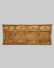 Buffet campagnard en bois de manguier fini patine naturel