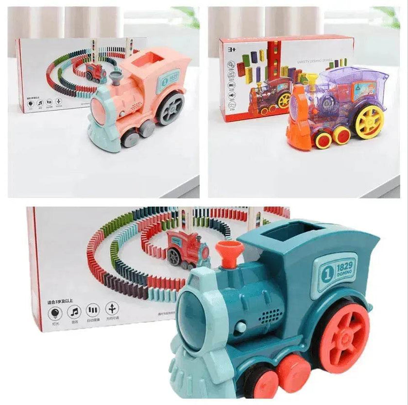 Building Blocks Train Toy Baby Car Puzzle Automatic Release