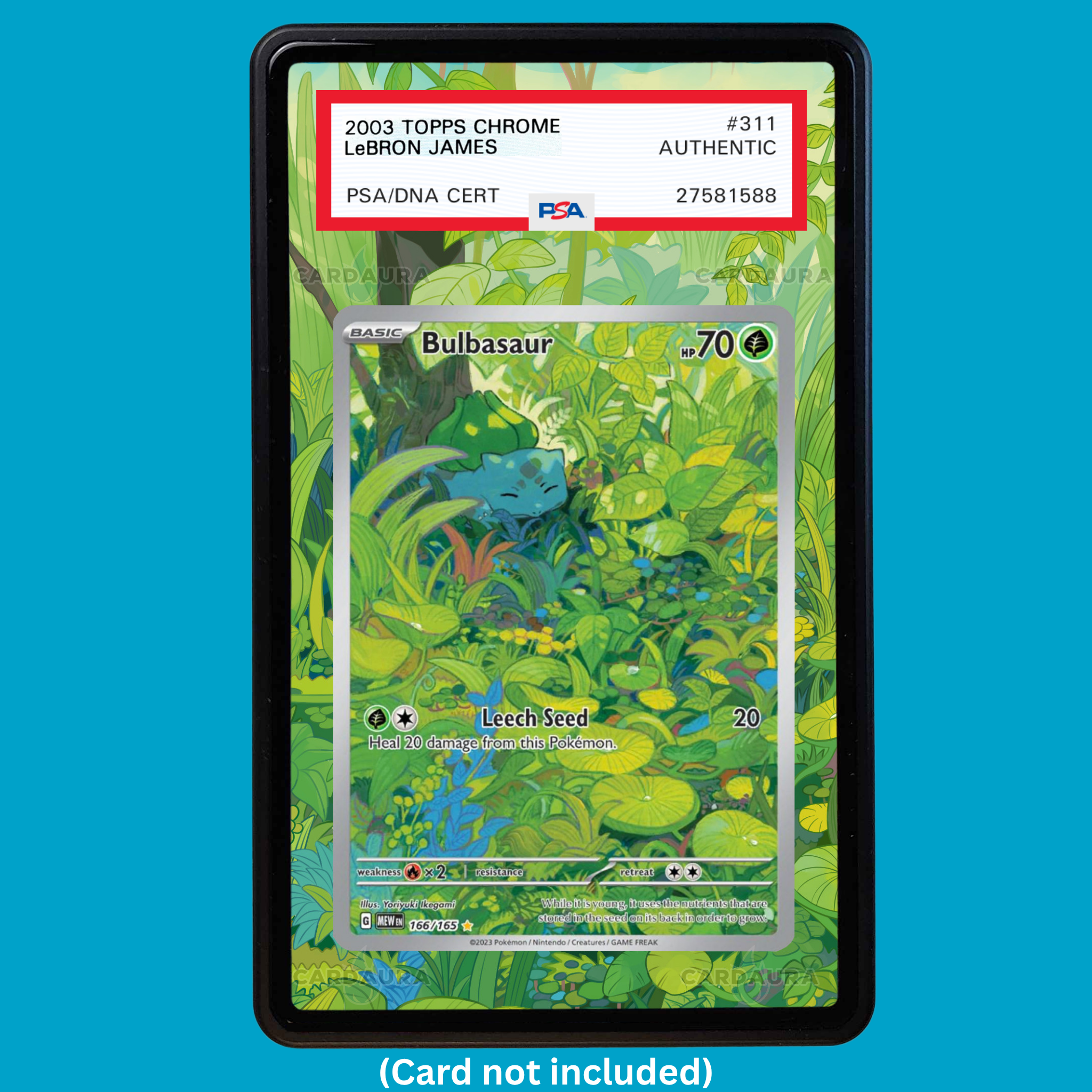 Bulbasaur 166/165 151 (Graded) Display Case