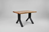 Bureau de Travail en Bois D'acacia massif sur patte en acier noir