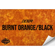 BURNT ORANGE DENIM/BLACK WITH ADHESIVE HYDBOND LEATHERETTE SHEET (12