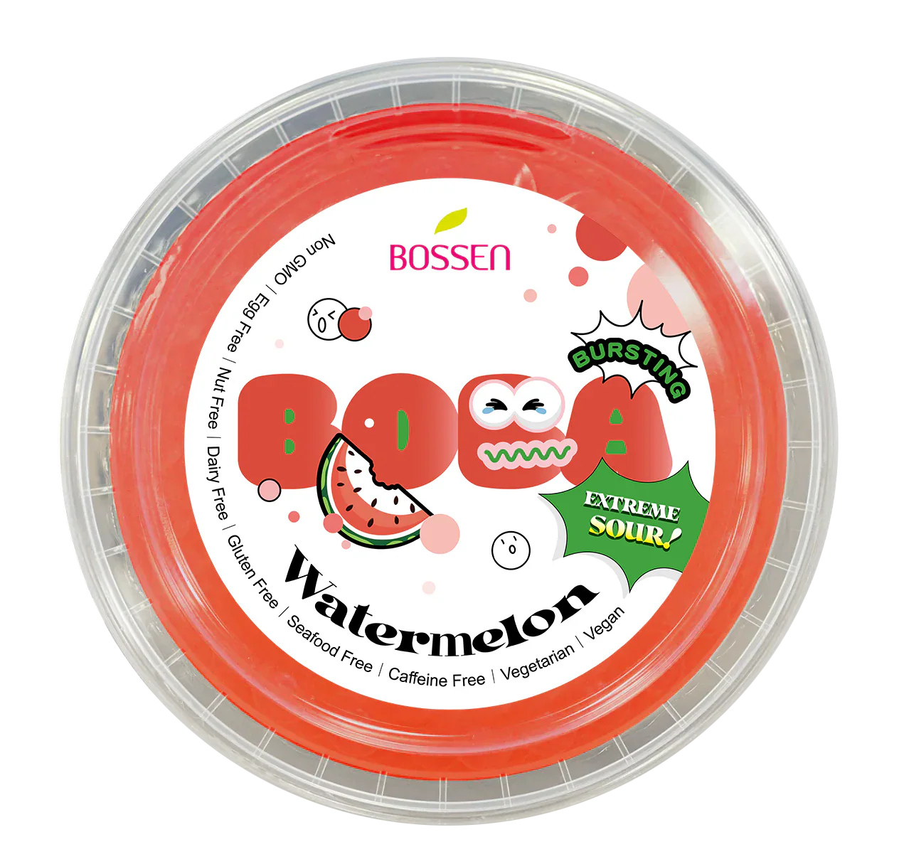 Watermelon Sour Bursting Boba | Sour Popping Boba | Foodservice Canada Distribution | Ships Free Within Canada on Orders Above CAD $199