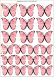 Edible Butterflies Cake Decorations