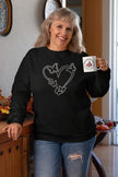 Heart with Butterflies Rhinestone Shirt – Sparkly Butterfly Bling Tee | Blingdazzel