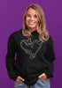 Heart with Butterflies Rhinestone Shirt – Sparkly Butterfly Bling Tee | Blingdazzel