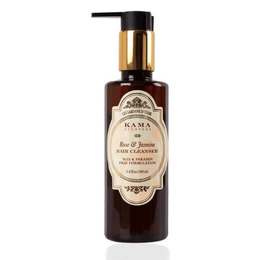 Shampooing pour cheveux à la rose et au jasmin Kama Ayurveda 200ml
