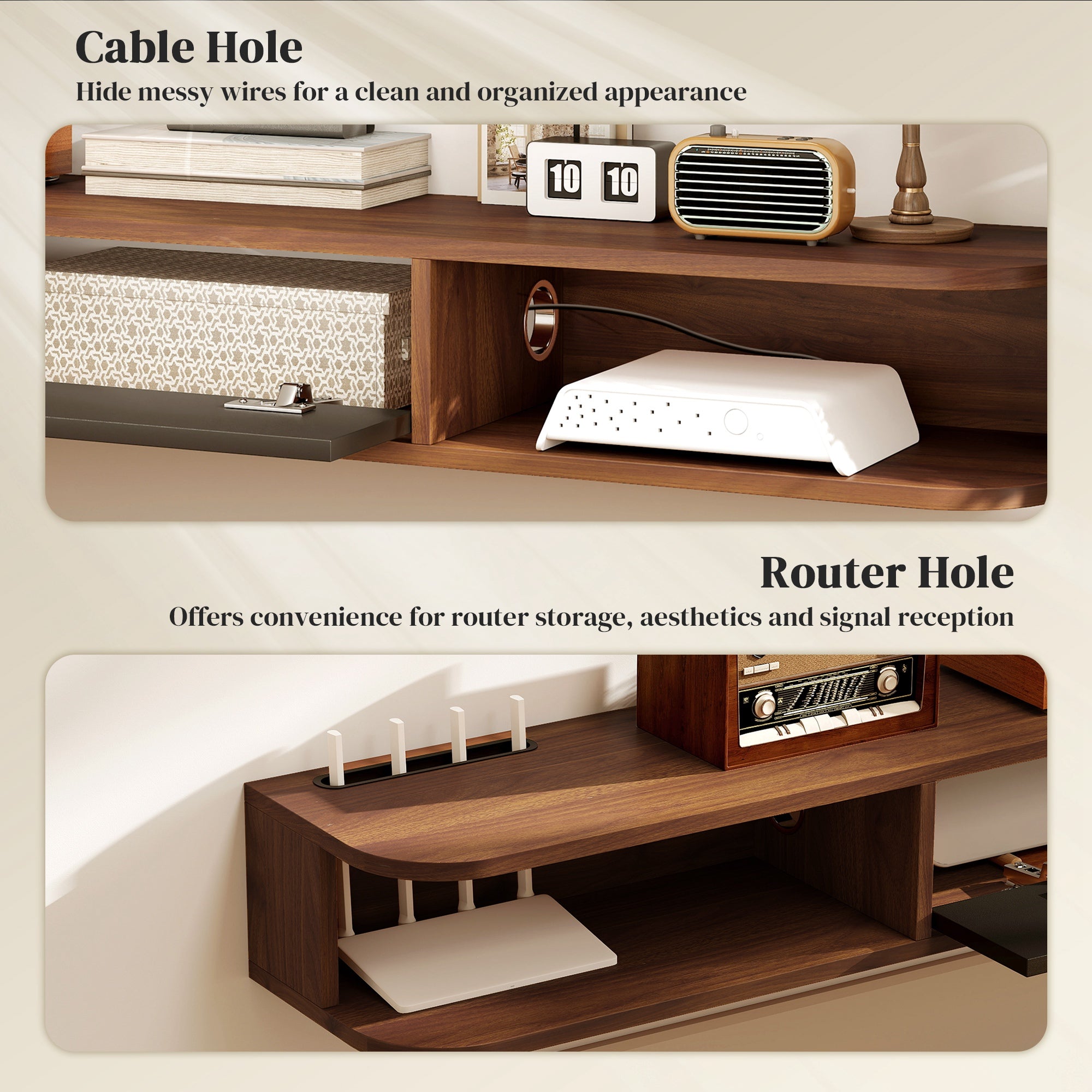 Lennox Floating TV Stand for TVs up to 75