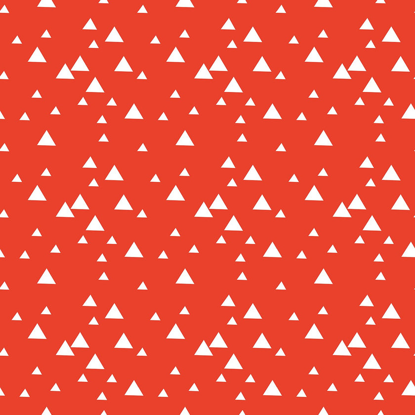 Riley Blake Designs - Lets Play Triangles Red - C11884R-RED