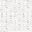 Riley Blake - Costume Maker's Act II - Ticket Grid White - C16009-WHITE