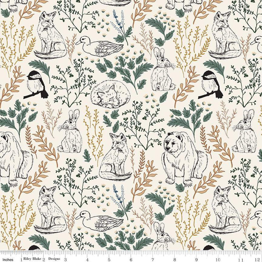 Riley Blake - Let's Wander - Main Cream - C16880-CREAM
