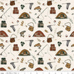 Riley Blake - Let's Wander - Gone Fishing Cream - C16881-CREAM