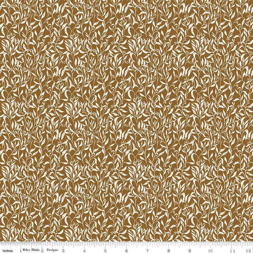 Riley Blake - Let's Wander - Leaflets Brown - C16884-BROWN
