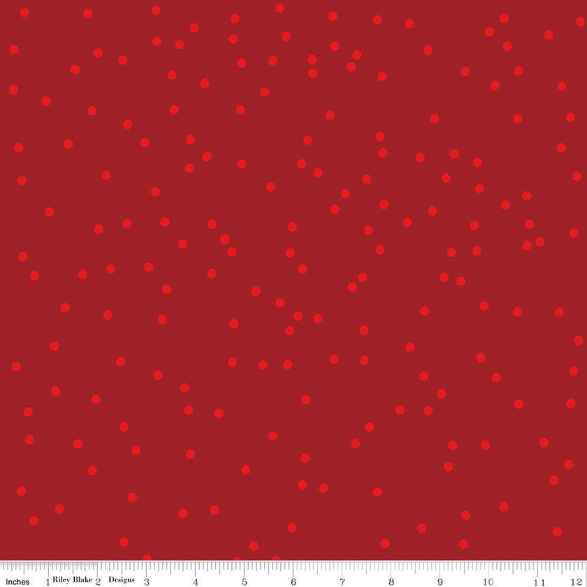 Riley Blake - On the Dot - Crimson