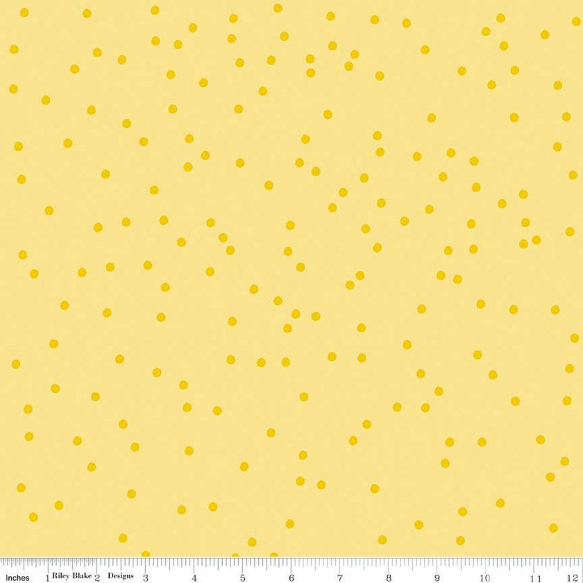 Riley Blake - On the Dot - Lemonade