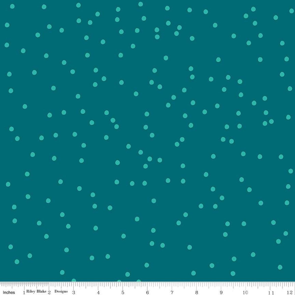 Riley Blake - On the Dot - Ocean Green
