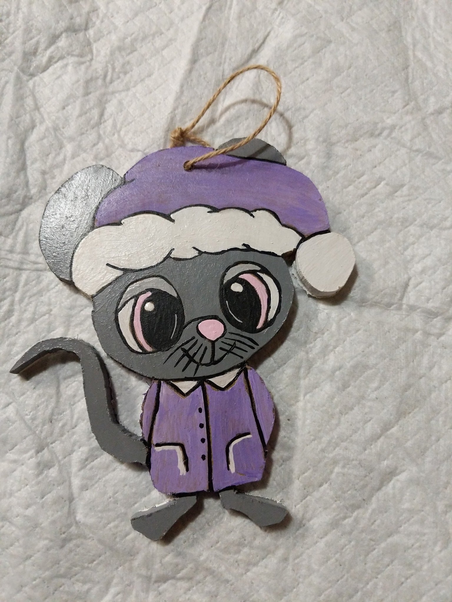 Ornement de bois SOURIS