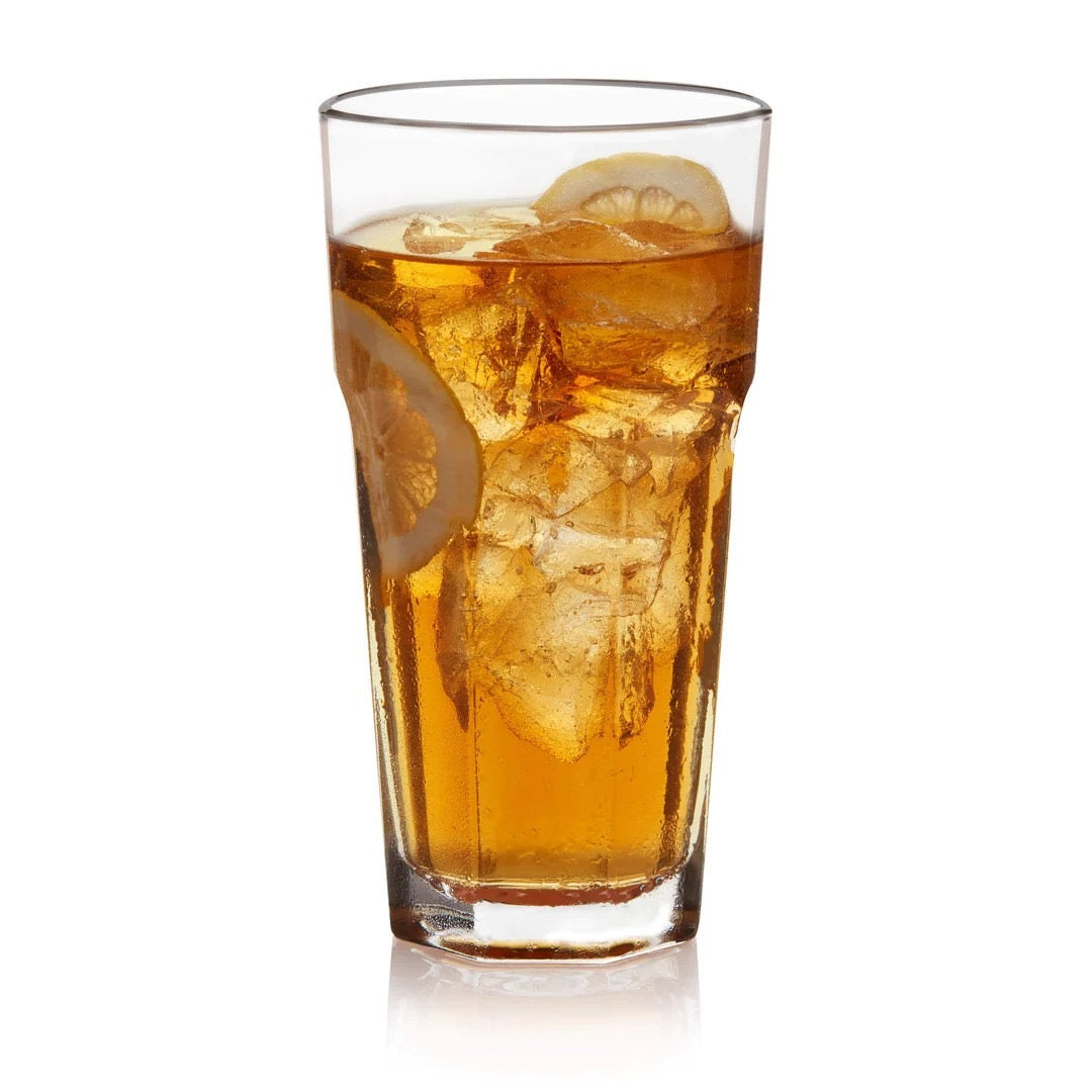 Cooler Glasses 16 Oz - Classic Tall Drinking Glasses - Set of 6