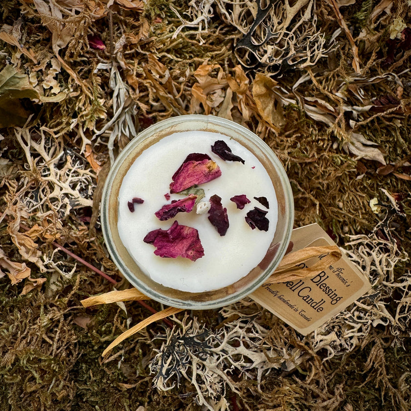 Love Blessing Mini Spell Candles with Essential Oil Magical Blend