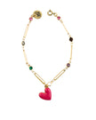 Heart Pop Bracelet - Cherries Jubilee (Magenta)