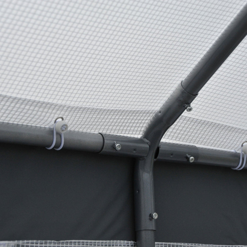 Outsunny Heavy-duty Walk-in Greenhouse 8' x 6' x 7.5' Outdoor Polytunnel for Vegetable Plant Growth Warm House