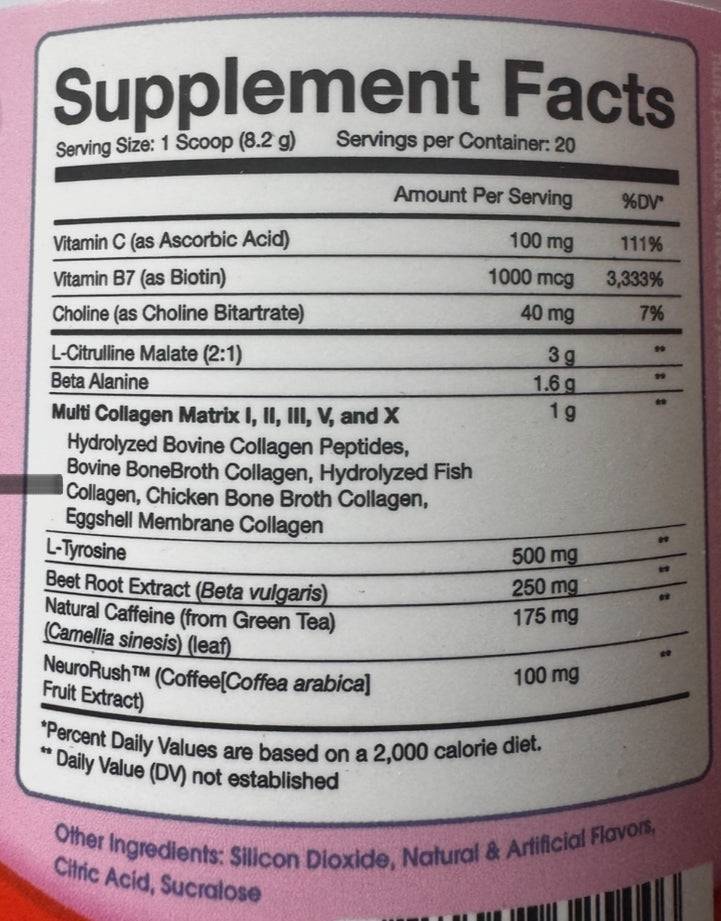 Obvi. Collagen Pre-Workout - Blood Orange