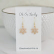 Aspen Snowflake Drop Earrings