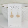 Aspen Snowflake Drop Earrings
