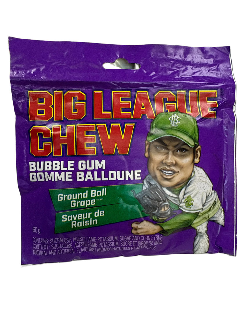 Big League Chew Ground Ball Grape Flavour 60G - U.S Edition