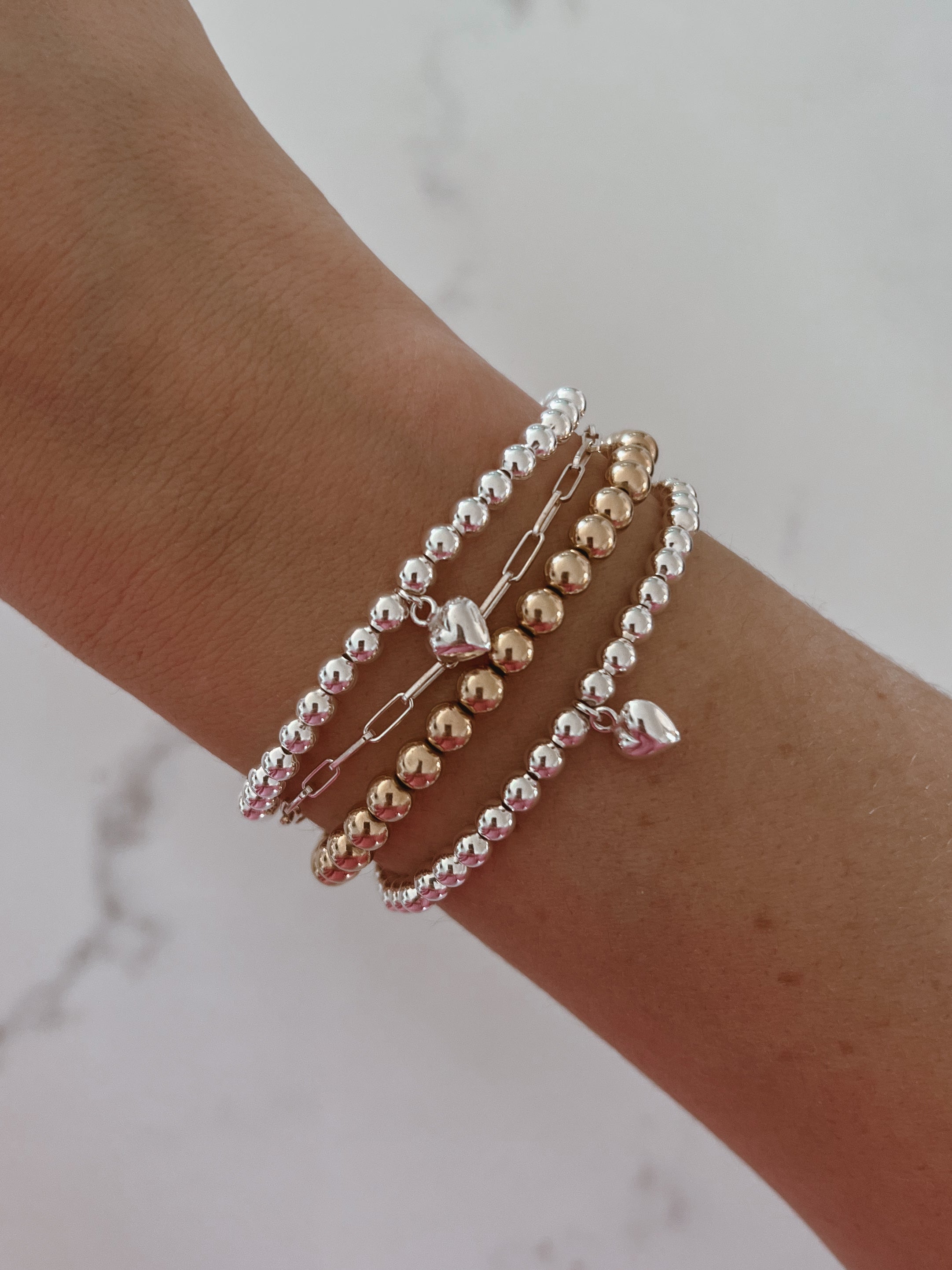 4mm Sterling Silver Amore Bracelet