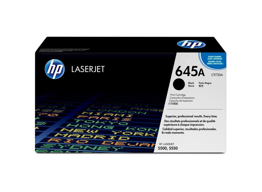 HP 645A (C9730A) Black Original LaserJet Toner Cartridge